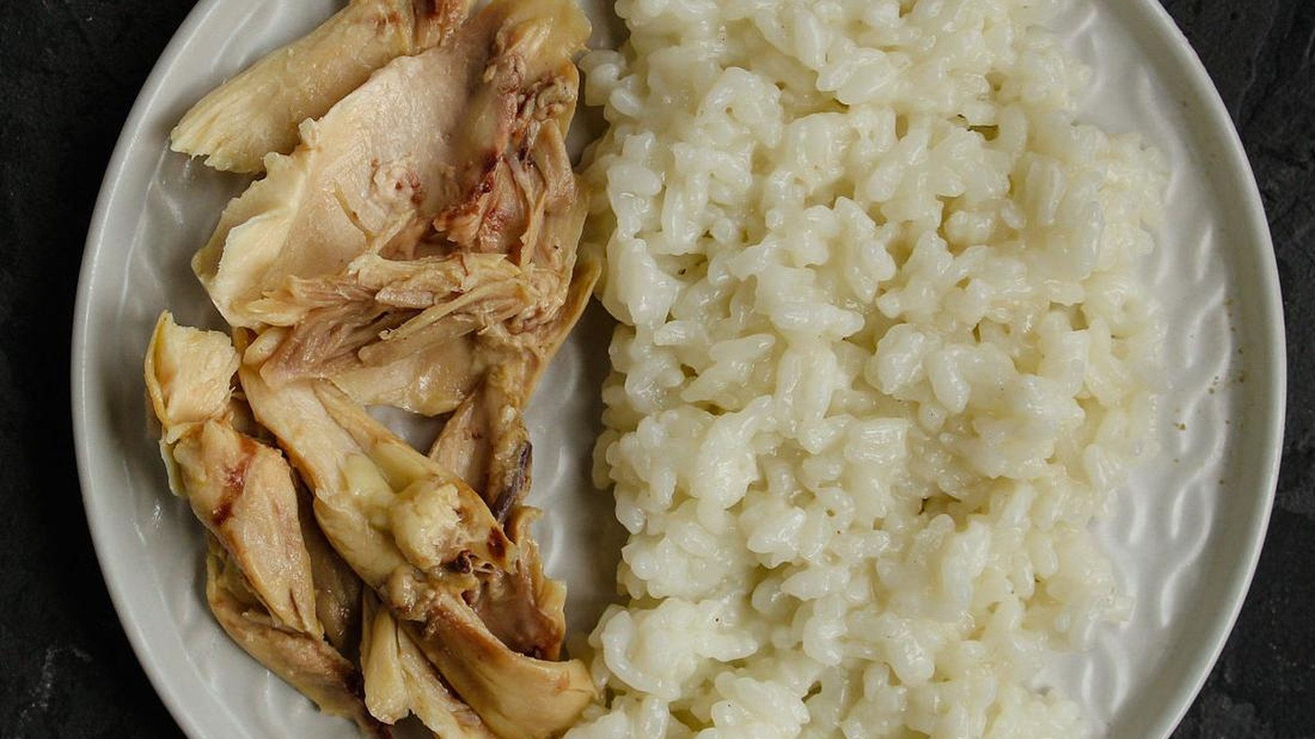 boiled chicken white rice cat bowl bland diet reco